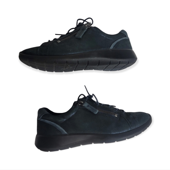 Ecco Soft 5 Zip Sneaker Marine Navy - Picture 7 of 10